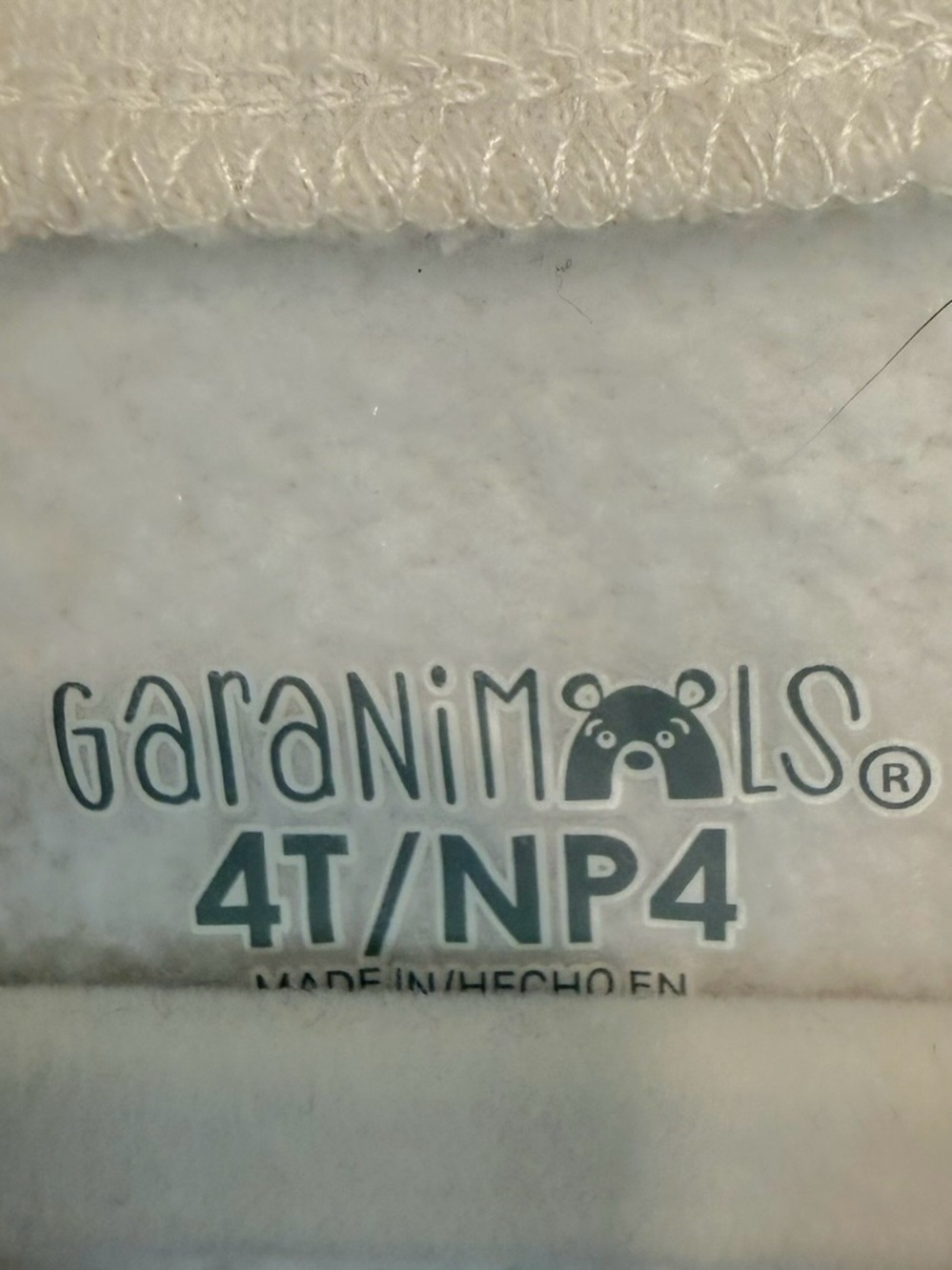 Garanimals Toddler Sweatshirt Bundle 4T Dalmatian & Hearts EUC Tan Cream - Picture 3 of 4